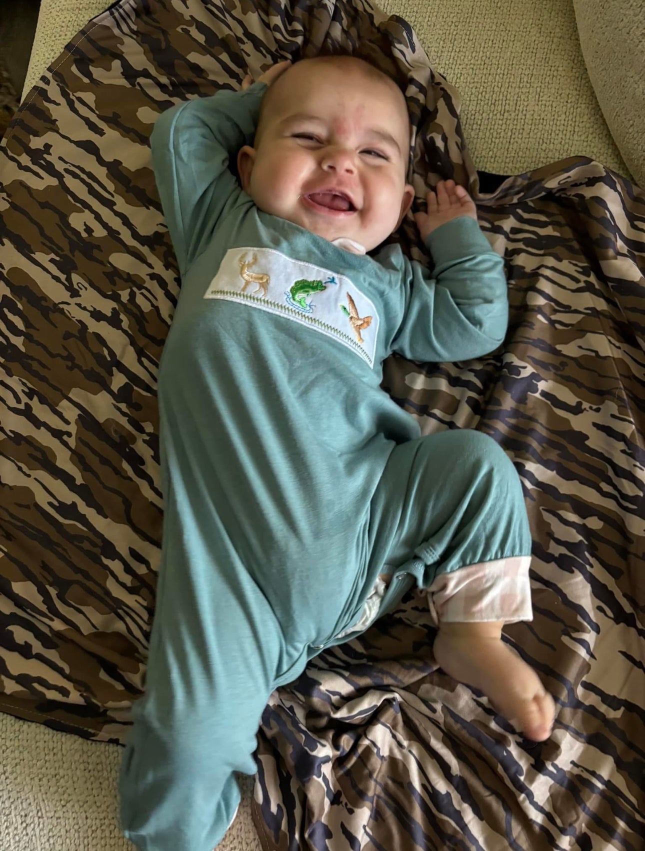 Deer & Fish Onesie