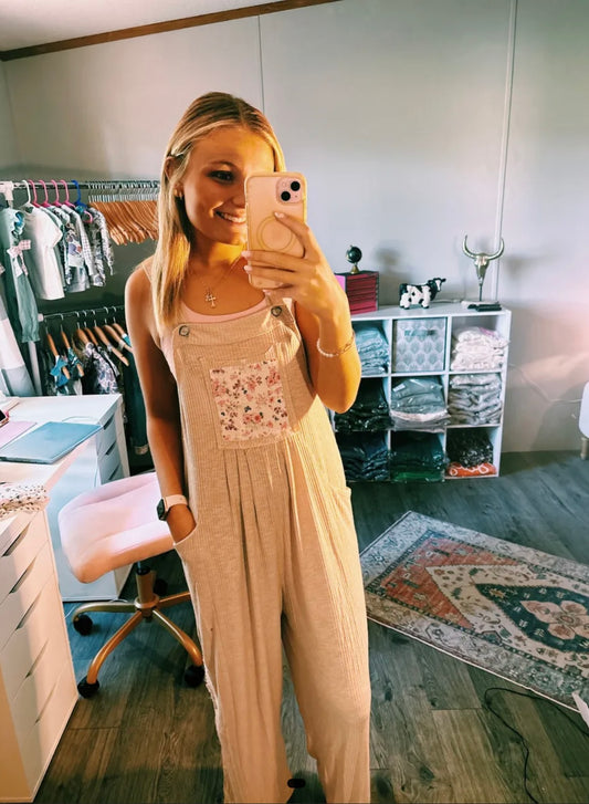 Floral Patchwork Jumpsuit