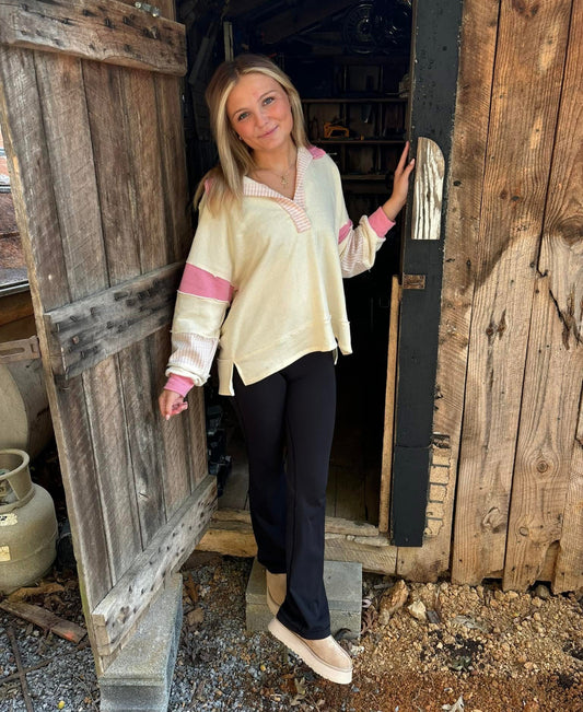 Pretty In Pink Pullover